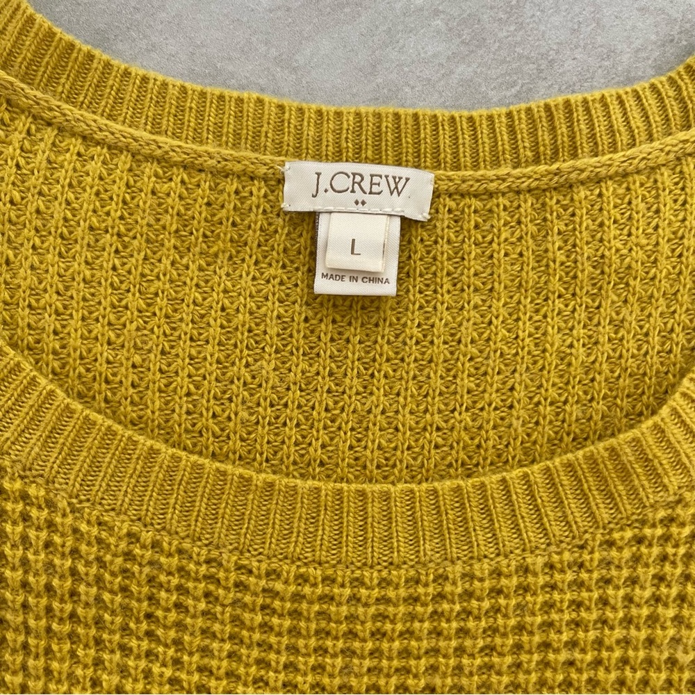 J. Crew Factory Waffle Knit Sweater - Picture 2 of 6
